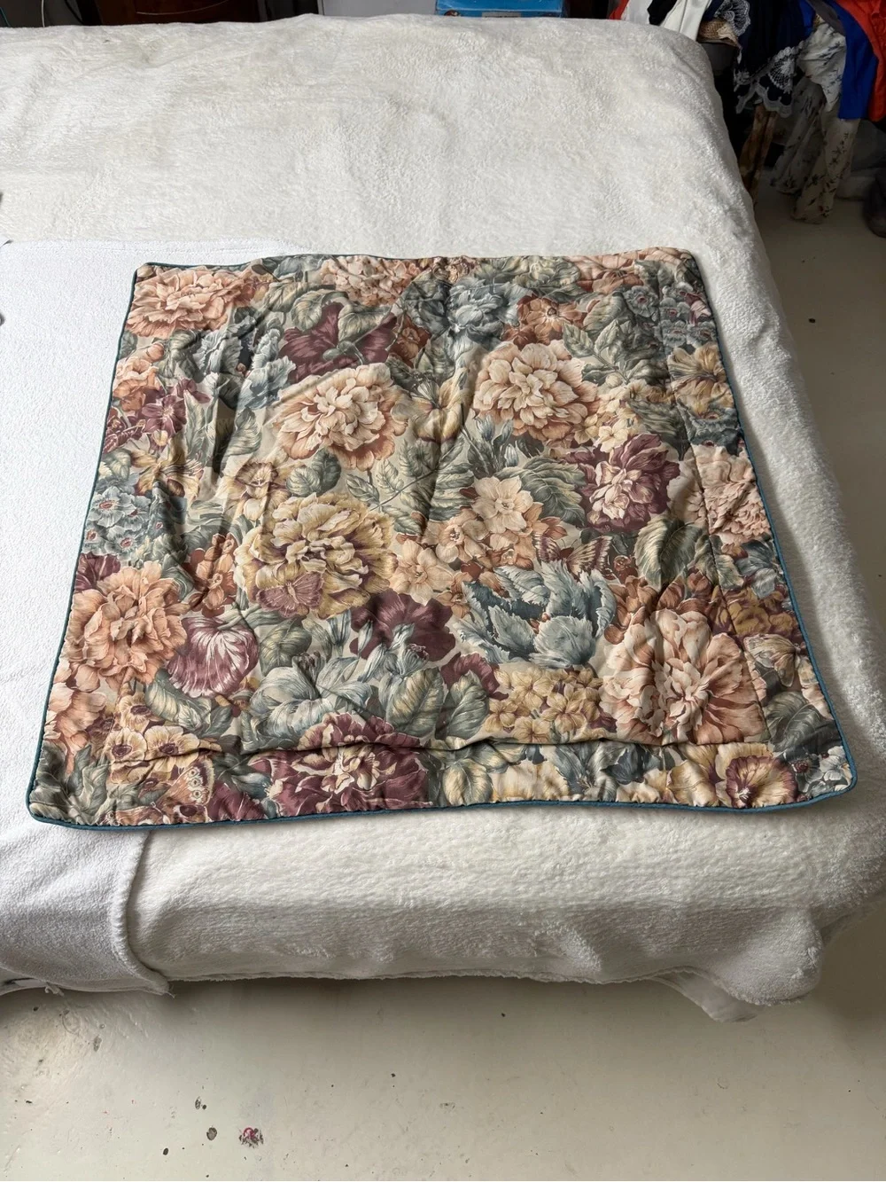 Martex liberty of London floral Decorative Throw Pillow Cover -Cream Flowers